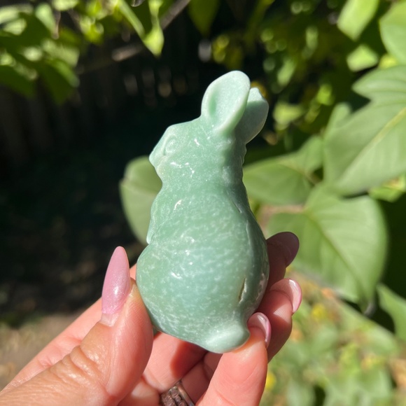 Green (2) aventurine bunny craving | crystal - Picture 4 of 14